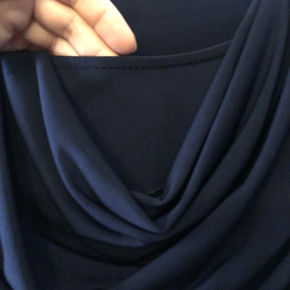 Navy blue work blouse - Picture 2 of 4